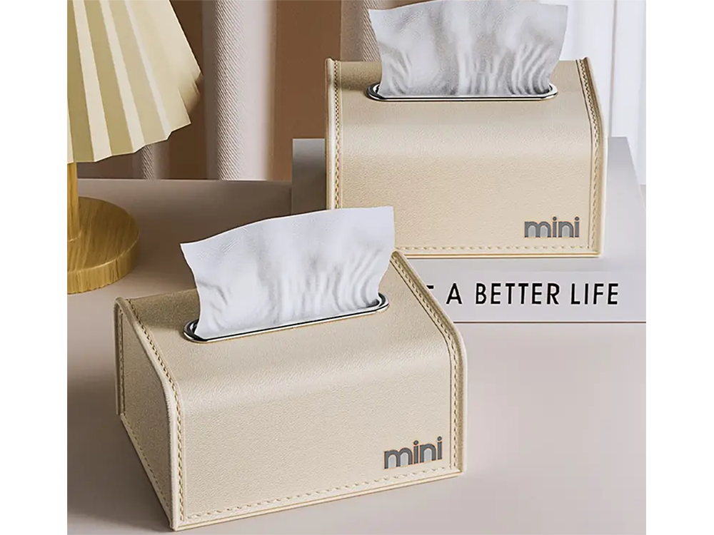 Elegant Tissue Box Dispenser with Spring Support