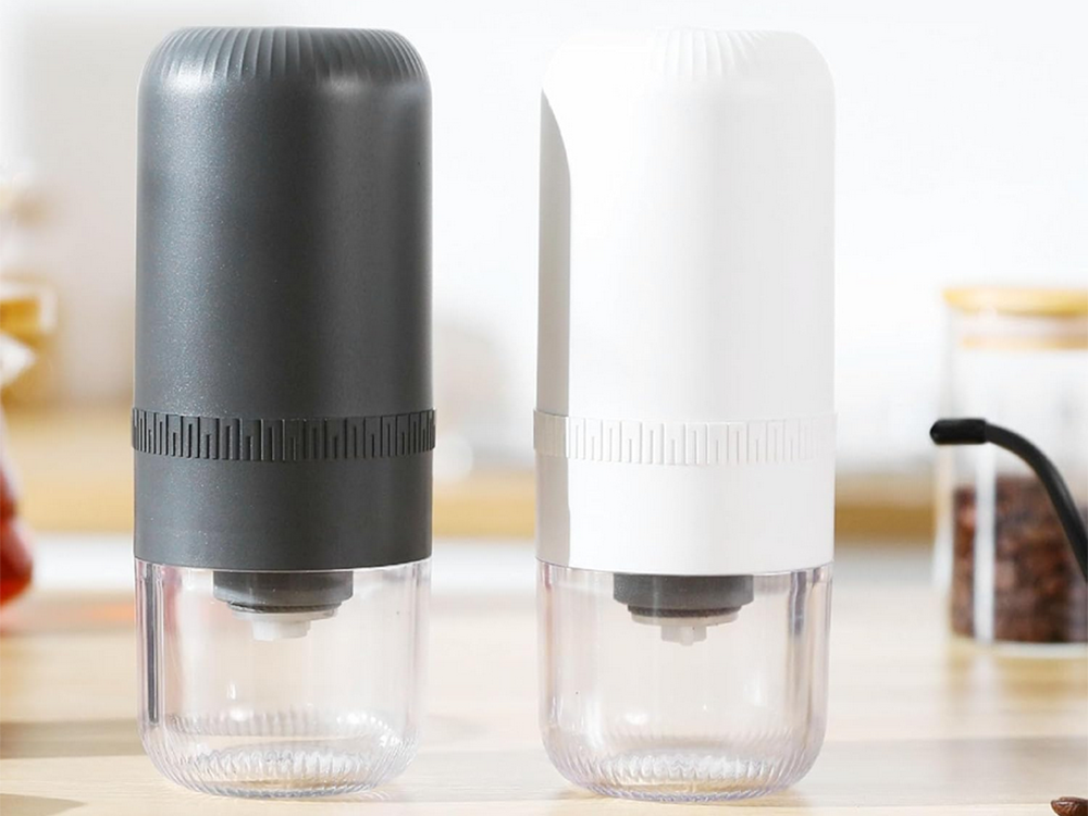 Electric Coffee Bean Grinder with Adjustable Coarseness, USB, 150 ml