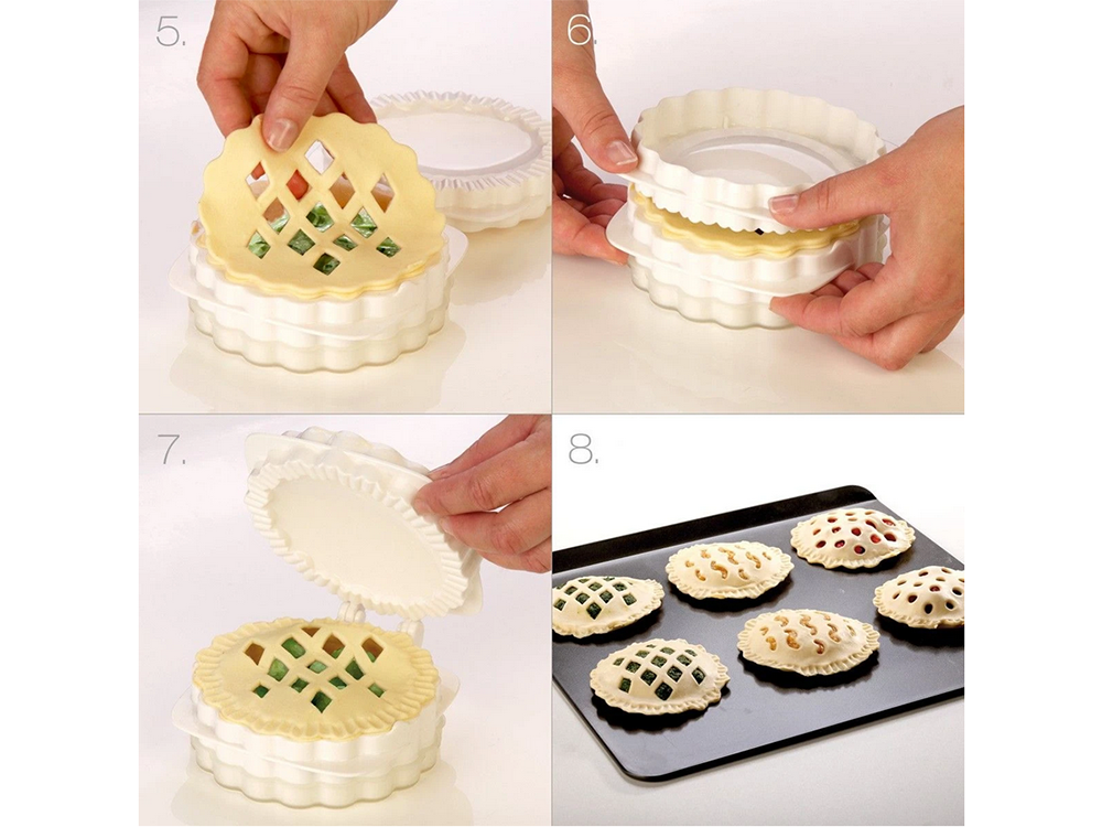 Cookie Cutter Mold with Interchangeable Inserts for Filled Cookies, 11.5 cm