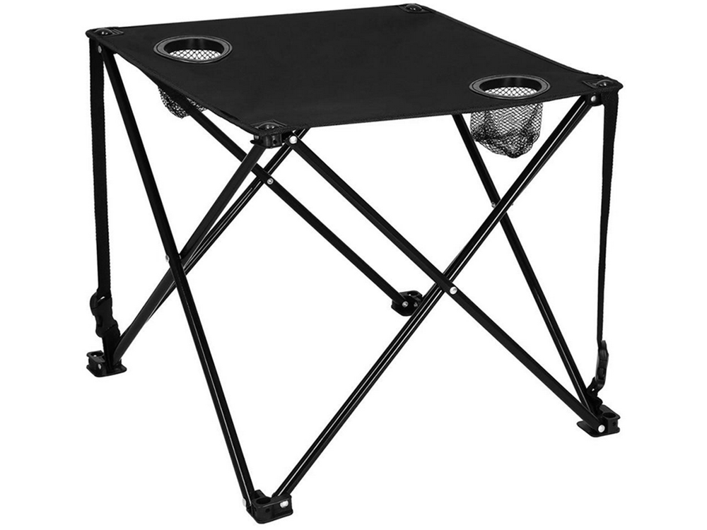 Folding Fishing Camping Table, Black