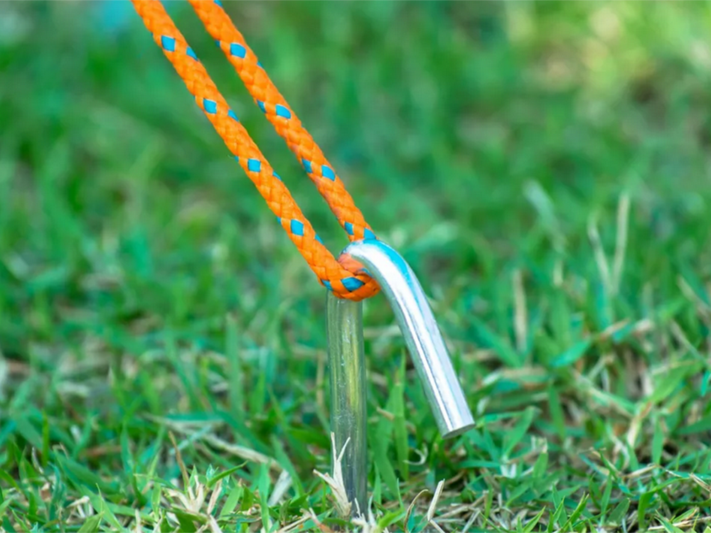 Steel Tent Pegs 31 cm, 10 pcs, Silver