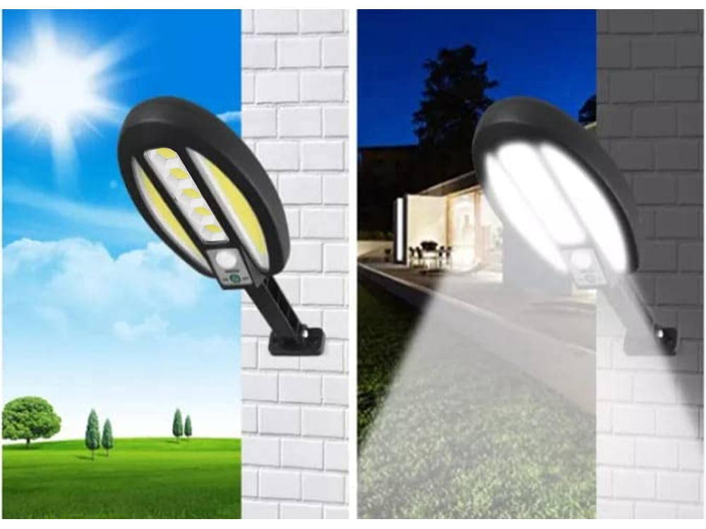 Solar Lamp 95 LED with Motion and Dusk Sensor
