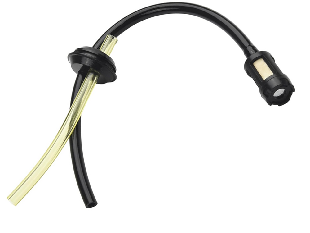 Fuel hose for petrol trimmer and brushcutter with filter, 10 mm, black