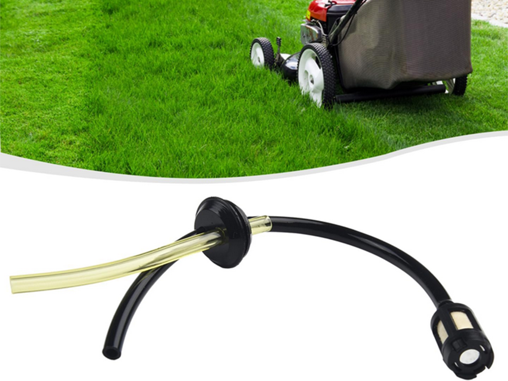 Fuel hose for petrol trimmer and brushcutter with filter, 10 mm, black