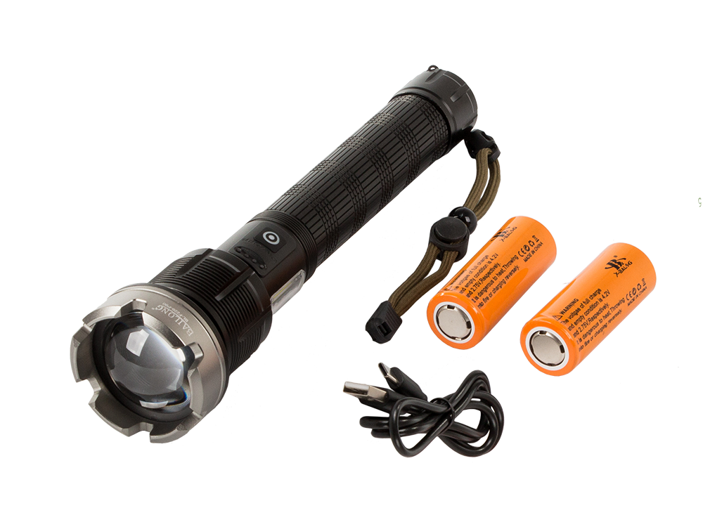 Bailong F226 Tactical Flashlight CREE XHP90 LED with Power Bank