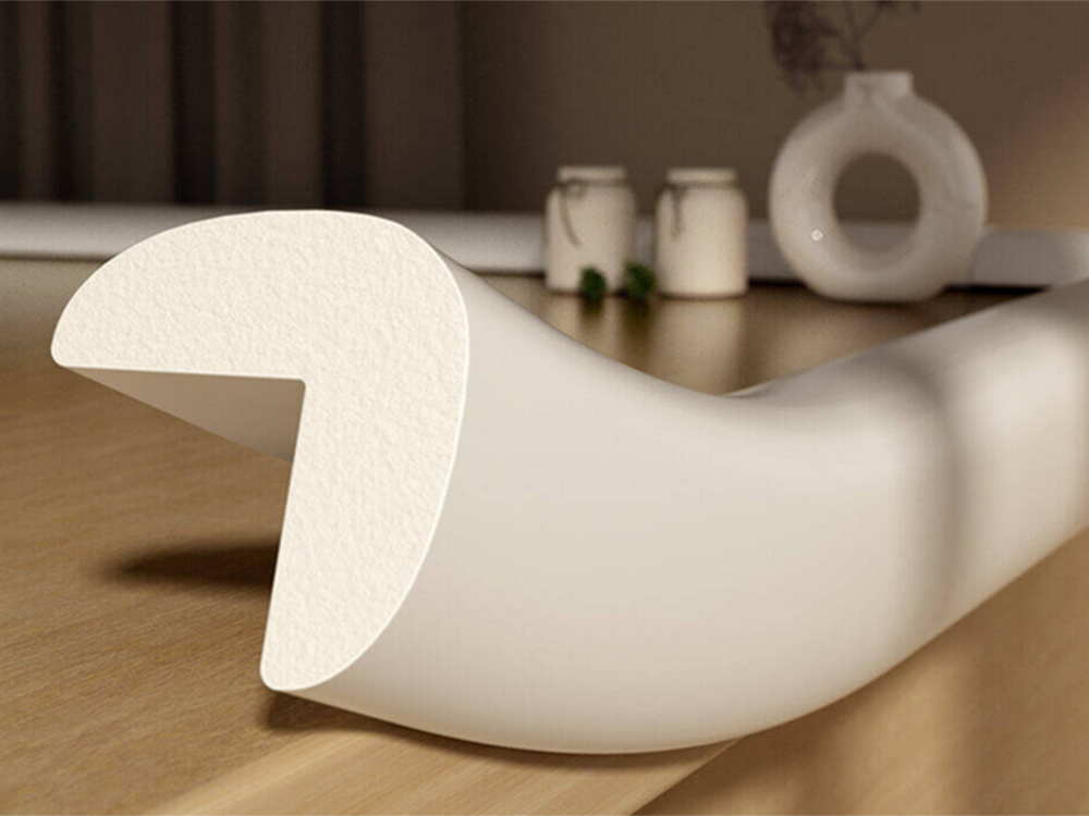Soft Foam Furniture Edge Protector Tape 2m White