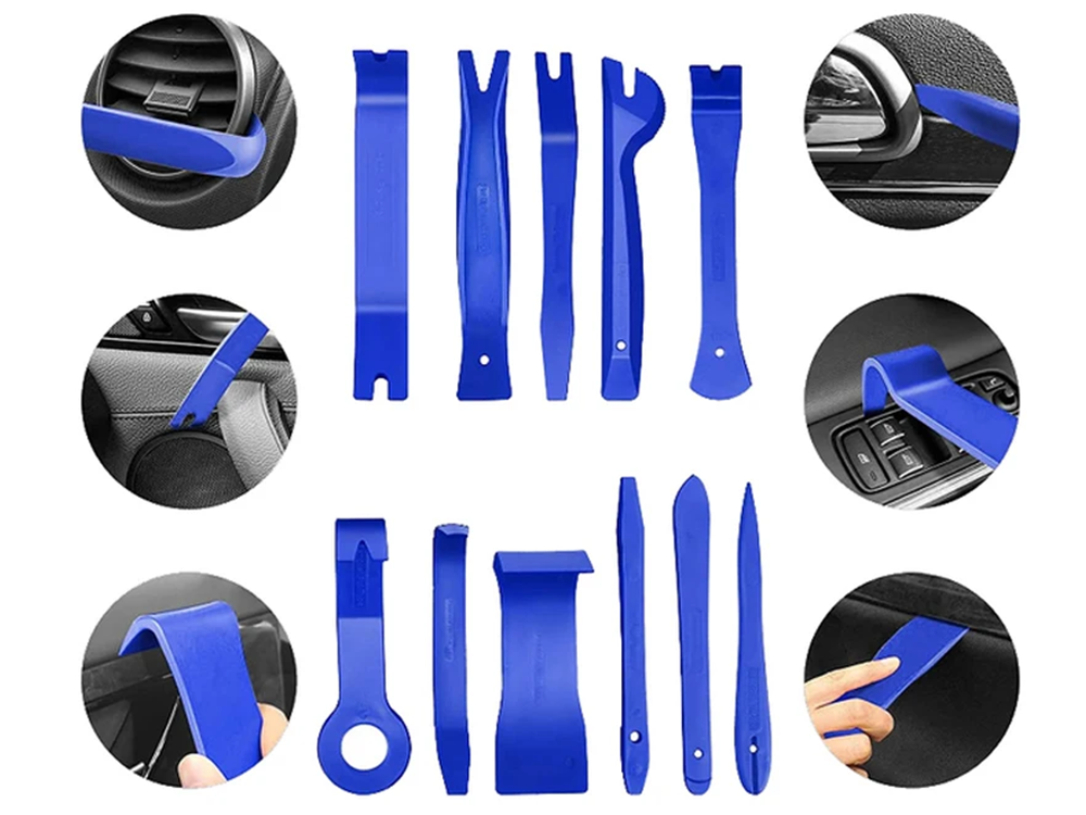 Car Trim and Upholstery Removal Tool Set with Case, 11 Pcs