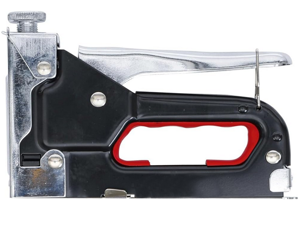 Heavy-Duty 3-in-1 Upholstery Staple Gun, Manual Metal Tacker 4-14mm