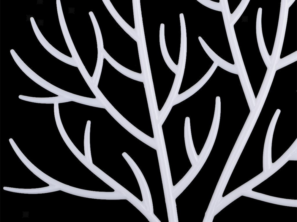 Jewelry Stand & Organizer - Deer Tree, White