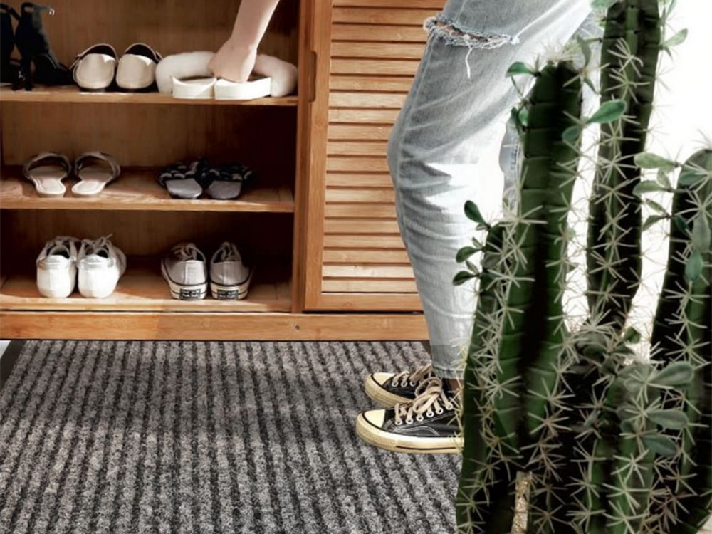Rubberized Doormat 40x60 cm, Grey