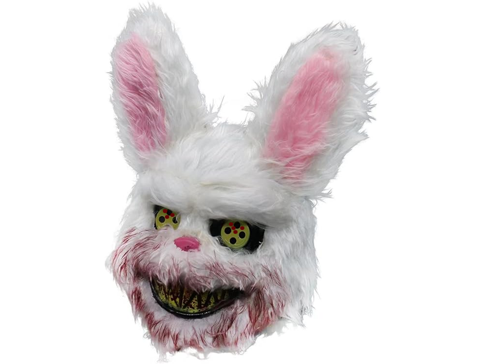 Scary Rabbit Halloween Mask Creepy Killer Bunny Costume