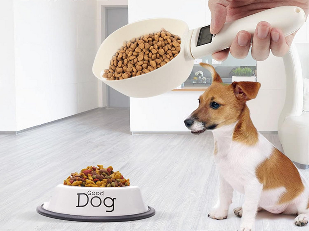 Digital Kitchen Spoon Scale with LCD Display, 800g, Cream