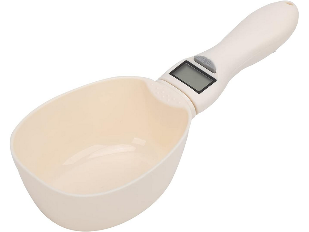 Digital Kitchen Spoon Scale with LCD Display, 800g, Cream
