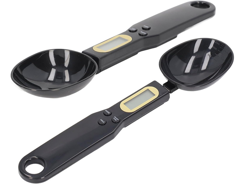 Digital Kitchen Spoon Scale with LCD Display, 500g, Black