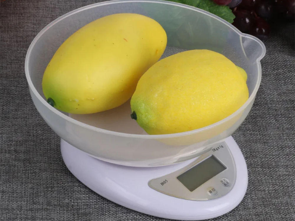 Digital Kitchen Scale with Bowl, 5kg Electronic Food Scale, LCD Display