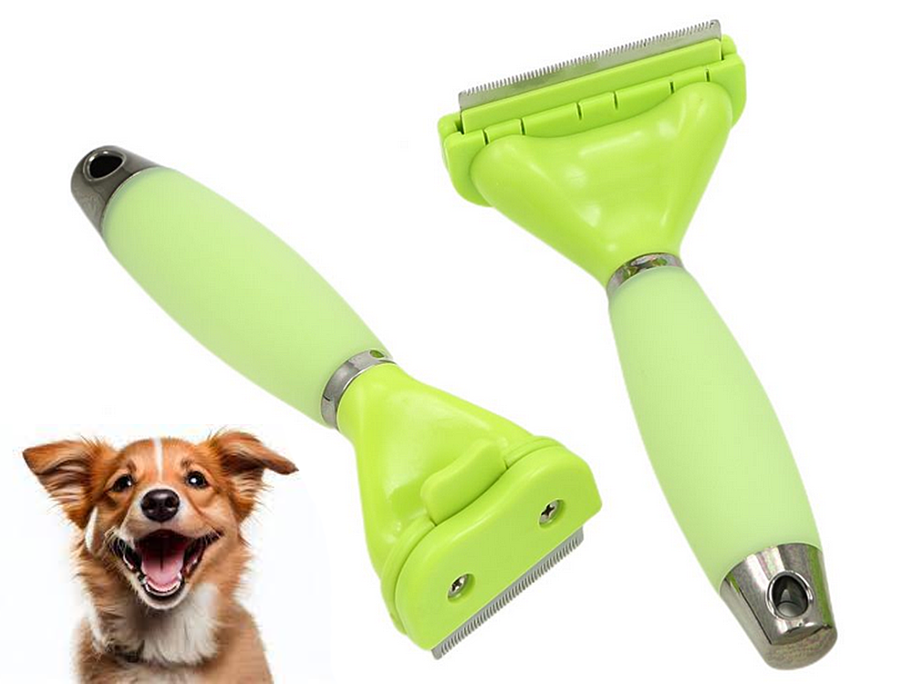Pet Hair Trimmer for Dogs, Cats and Horses, Stainless Steel, Green