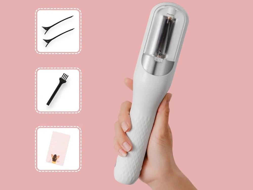 USB Rechargeable Split End Trimmer for Hair Styling, white