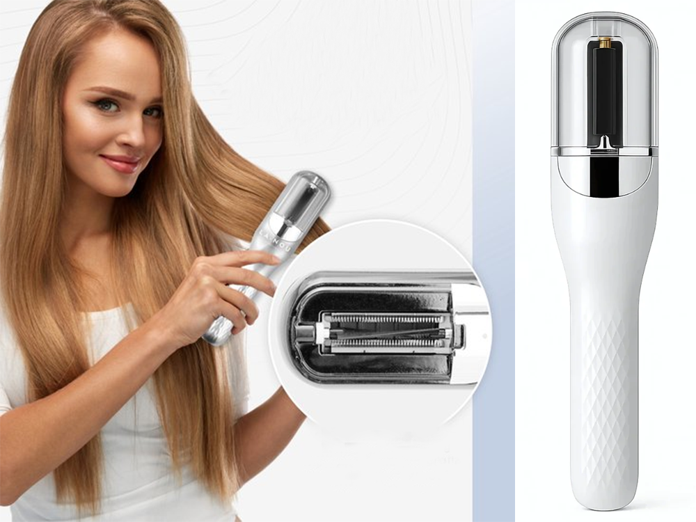 USB Rechargeable Split End Trimmer for Hair Styling, white