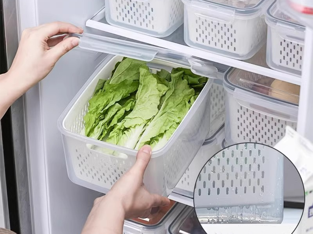 Food Storage Container Set with Baskets and Seal, 4 pcs