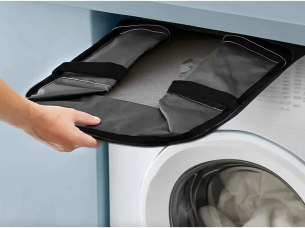 Foldable Laundry Basket / Bag, 54x37x23 cm, Grey