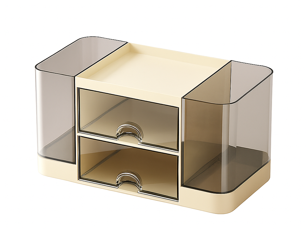 Desk Organizer with Drawers and Compartments, 19.5x10x10 cm