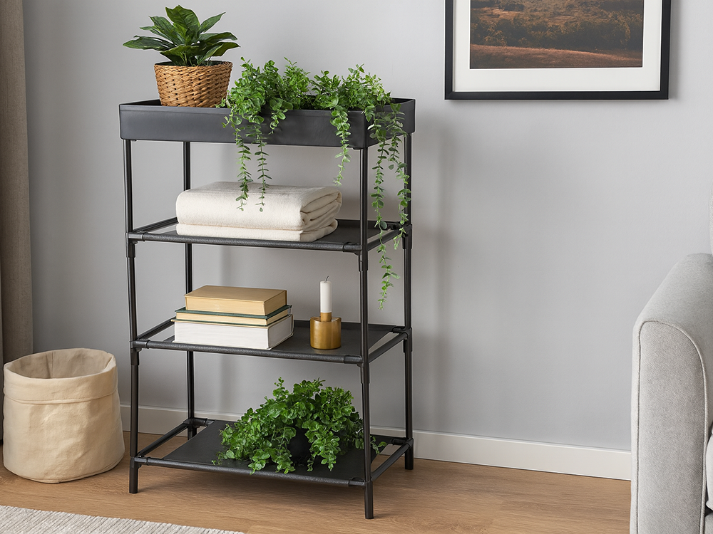 5-Tier Shoe Rack Organizer, Freestanding Storage Shelf for Entryway and Closet, Black