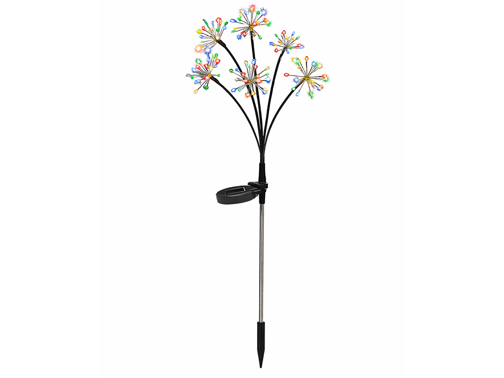 Solar Garden LED Dandelion Light, Multicolor, 70cm (2 pcs)