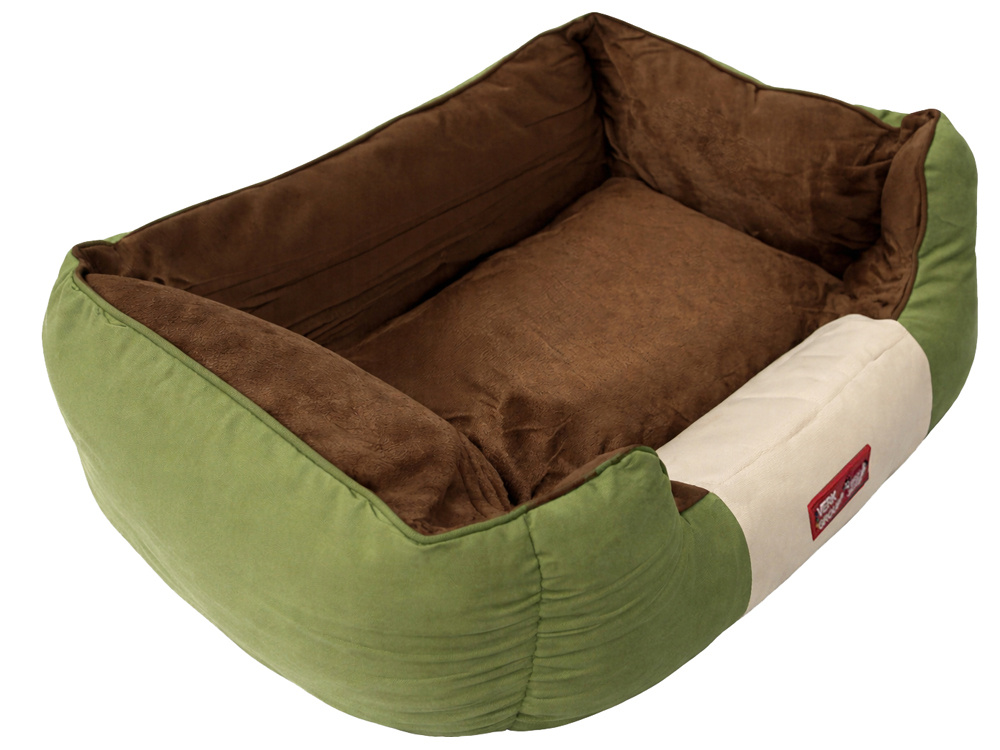 Dog and Cat Bed with Non-Slip Base, Size M, Green
