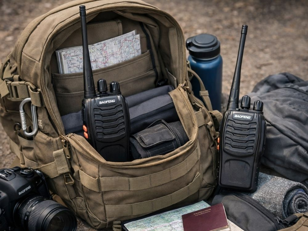 Nešiojamų radijo stotelių Baofeng BF-888S komplektas, juodas