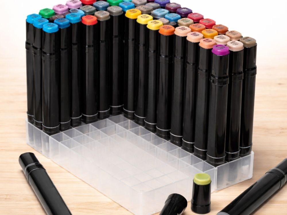 Touch Dual Tip Alcohol Markers Set 80 Pcs, Art Sketching Pens with Case