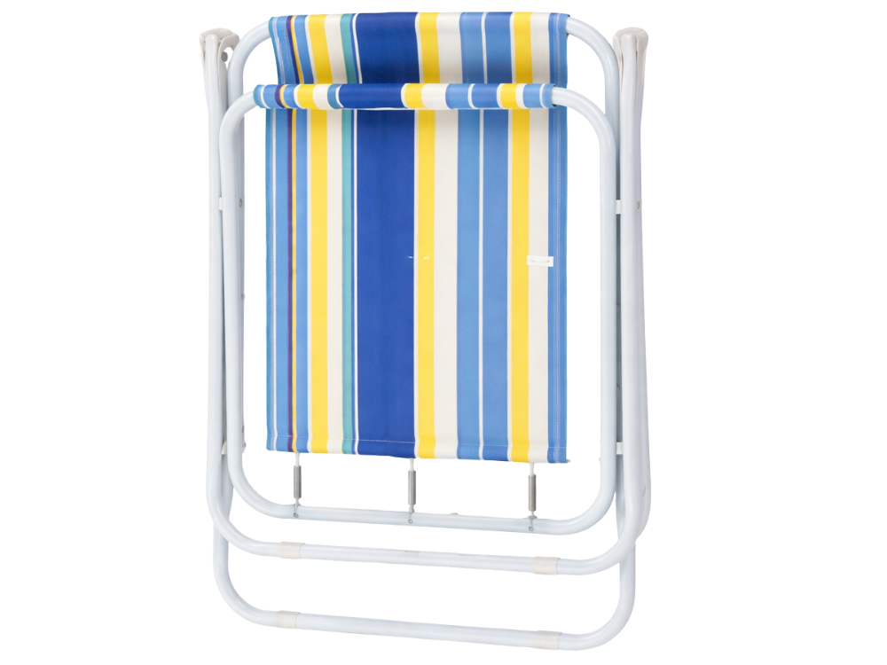 Folding Beach Chair Lightweight Camping Seat, Multicolored