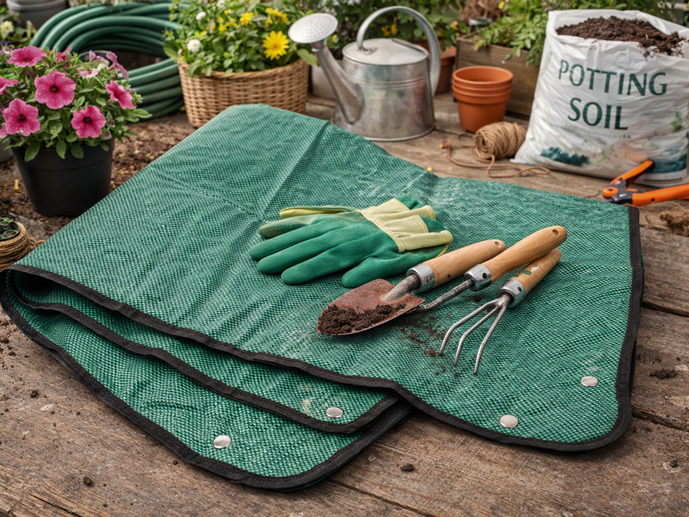 DIVODV Plant Repotting Mat 116x116cm Green