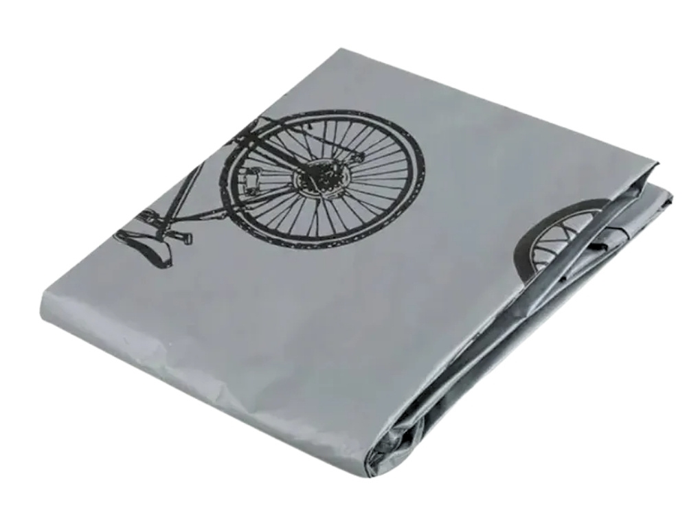 Waterproof Bicycle and Scooter Cover with Velcro 200x100 cm, silver