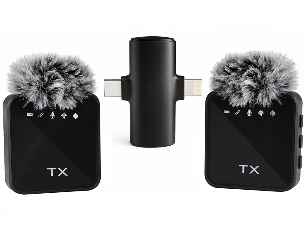 Wireless Lavalier Microphone for Phone and Laptop, 2 pcs