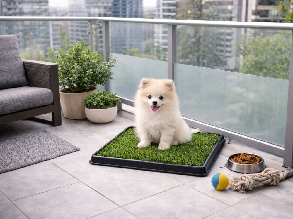 Puppy Training Toilet with Artificial Grass, 3 Layers, 63x43 cm