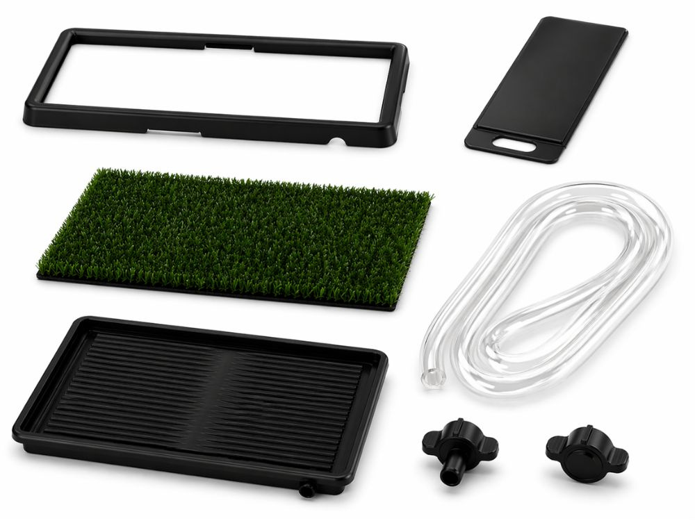 Dog Potty Training Tray with Artificial Grass and Drain 61x50cm