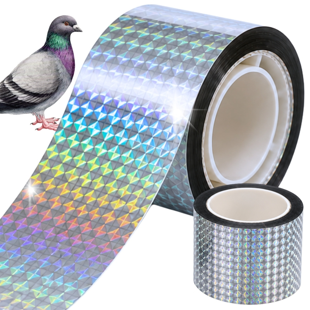 Reflective Bird Repellent Tape 50mm x 50m, Silver