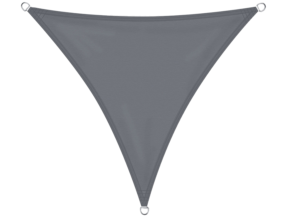 Waterproof Sun Shade Sail, 3x3x3m, Triangle, Grey