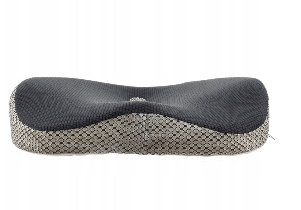 Malatec 21915 Orthopedic Seat Cushion, White/Grey
