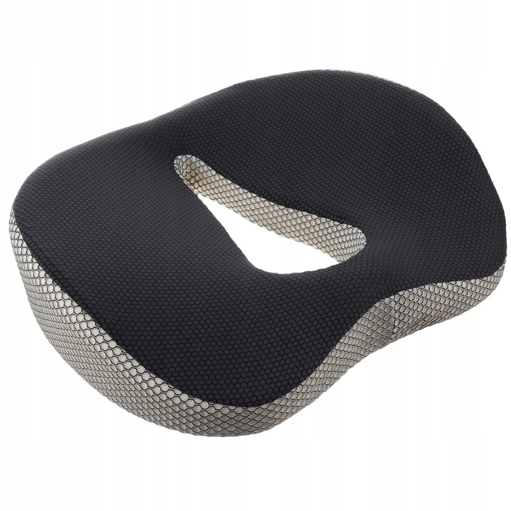 Malatec 21915 Orthopedic Seat Cushion, White/Grey