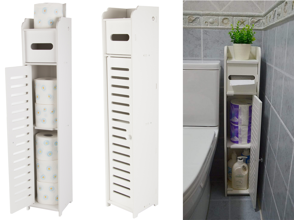 Bathroom Cabinet Organiser Toilet Paper Shelf