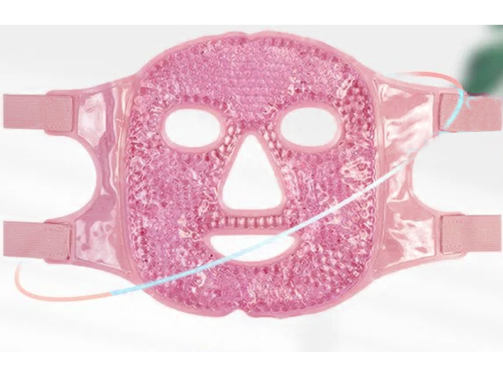Cooling and Warming Gel Face Mask, Pink