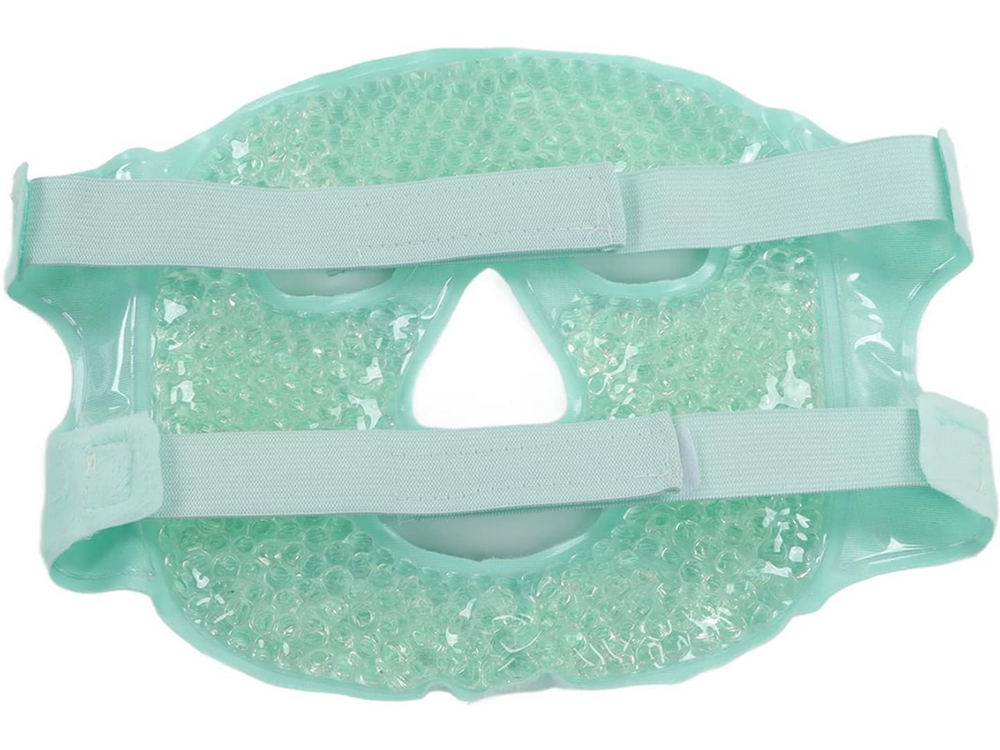 Cooling and Warming Gel Face Mask, Green