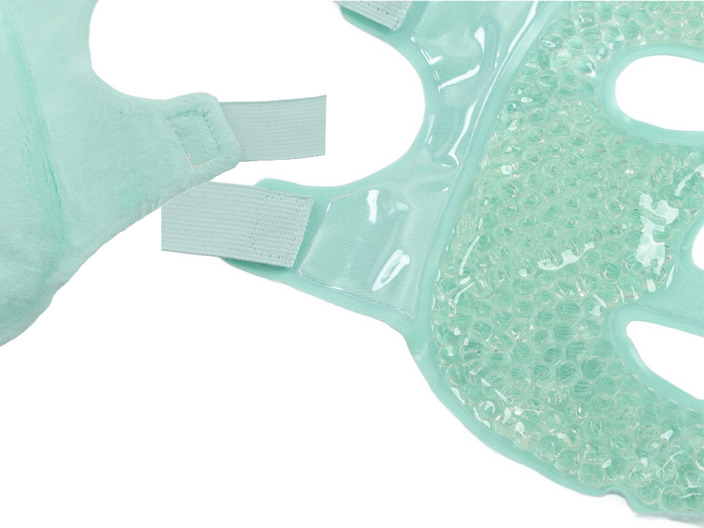 Cooling and Warming Gel Face Mask, Green
