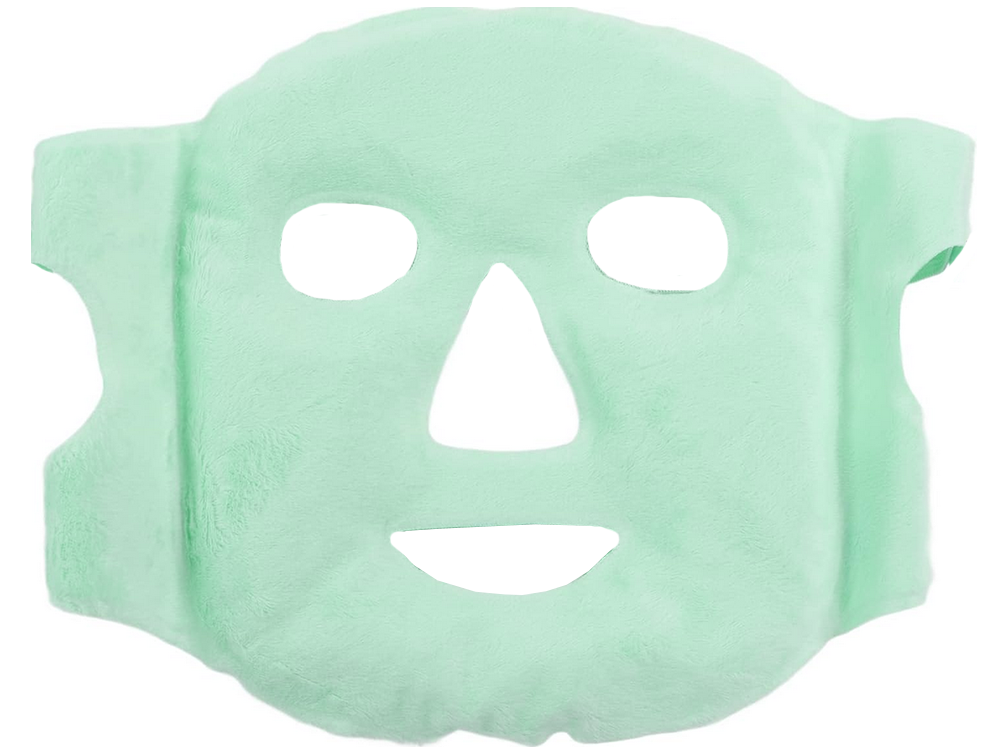 Cooling and Warming Gel Face Mask, Green