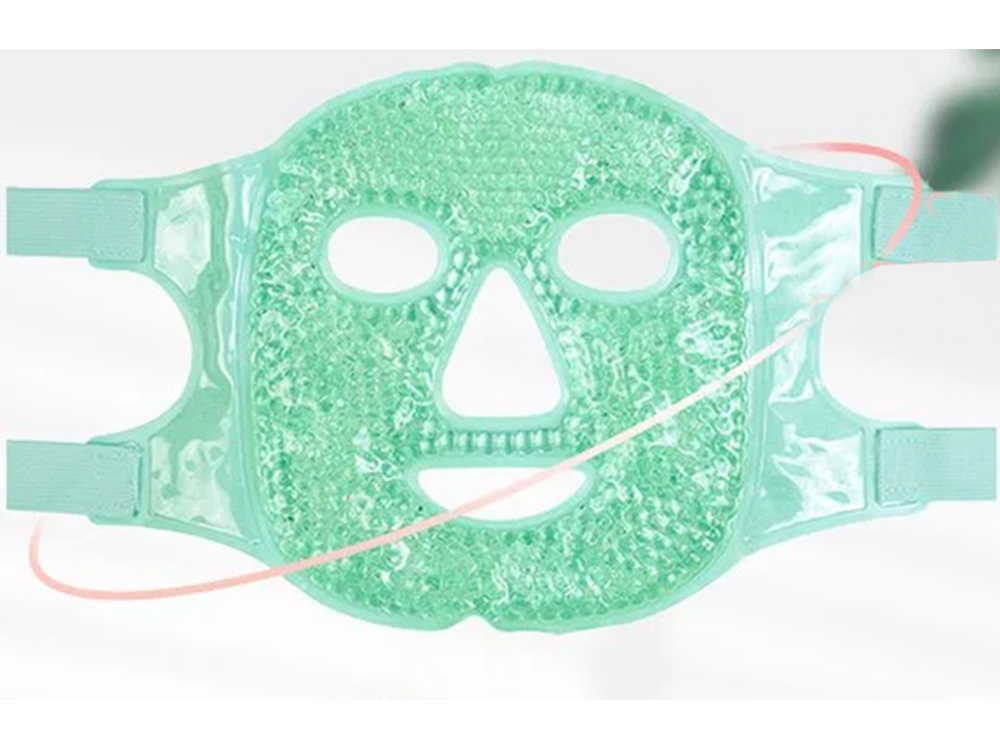 Cooling and Warming Gel Face Mask, Green