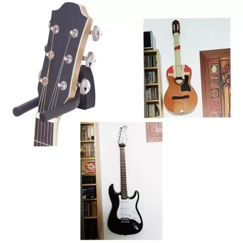 Malatec sieninis gitaros laikiklis / kabykla, juodas
