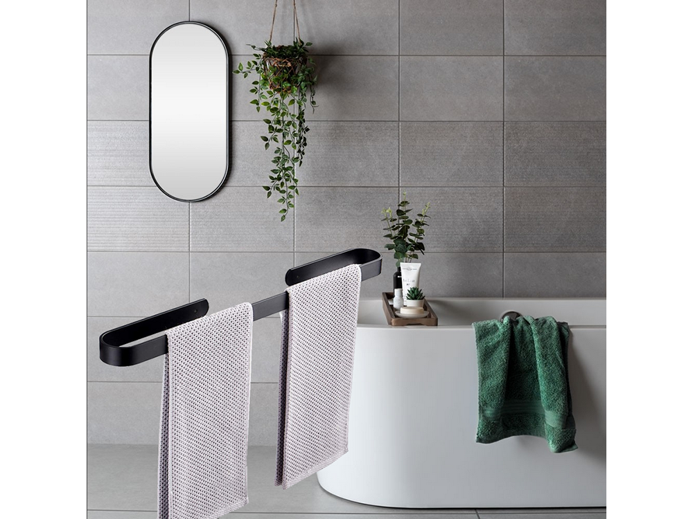 Sieninis rankšluosčių pakabos rėmas iš metalo, 30 cm, juodas