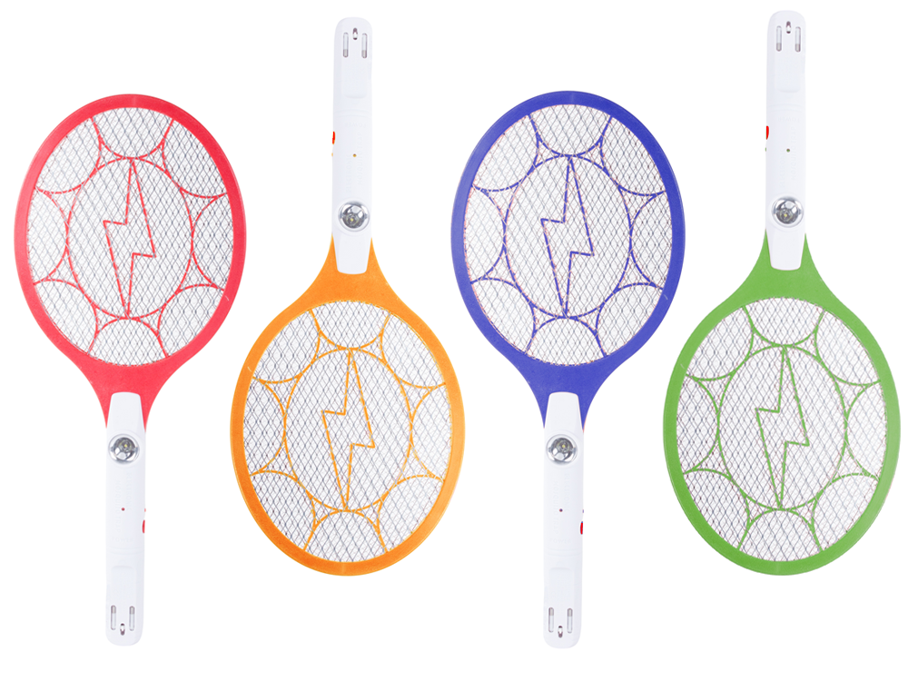 Rechargeable Electric Fly Swatter with LED Flashlight