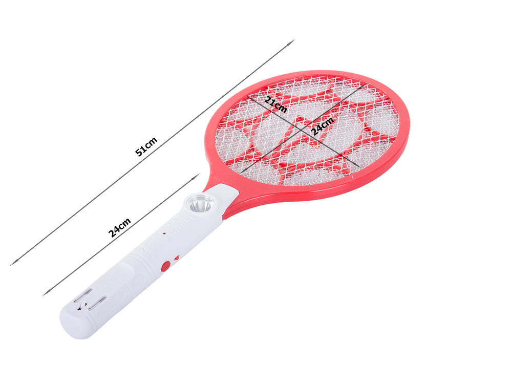 Rechargeable Electric Fly Swatter with LED Flashlight